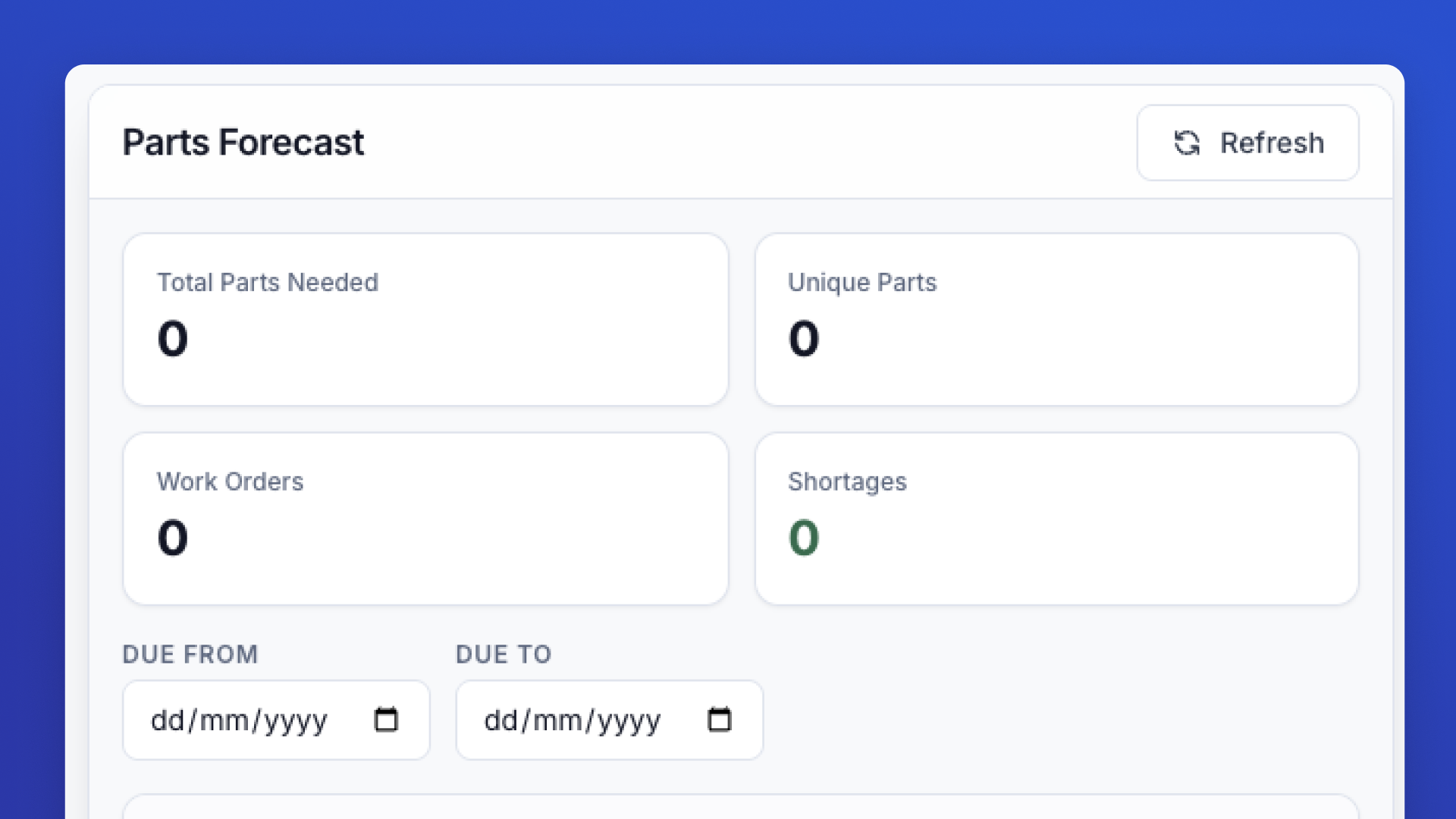 Parts Forecast Planning ✅ screenshot 2