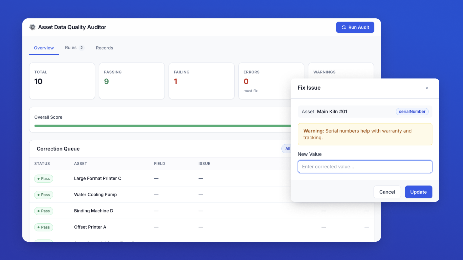 Asset Data Quality Auditor ✅ screenshot 2