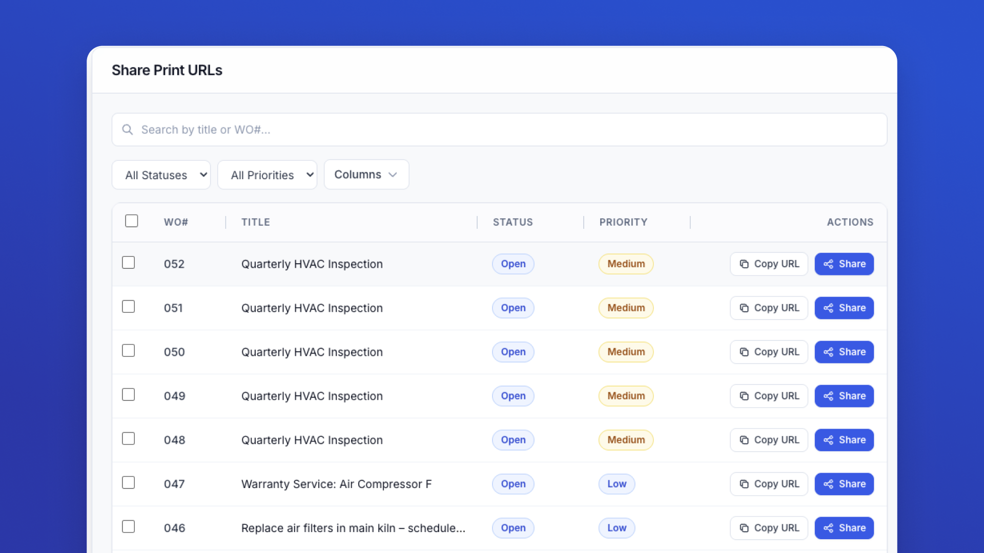 Work Order Print & Share screenshot 2